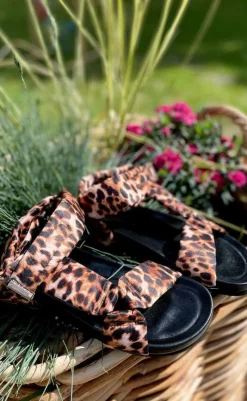 Best Sandaler - Carrie - Brown Leopard Sandaler
