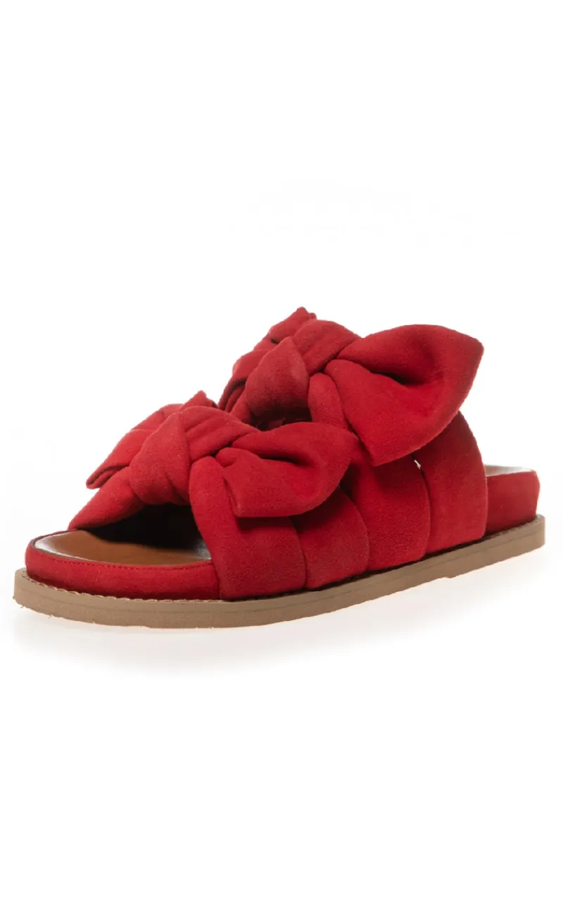 Discount Sandaler - Summer Dream Suede - Red Sandaler