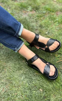 Sale Sandaler - Carrie Leather - Black Sandaler