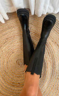 Outlet Støvle - Follow Me - Black (With Black Stiches) Støvler