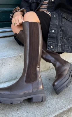 Hot Støvle - Follow Me And More - Dk Brown Støvler