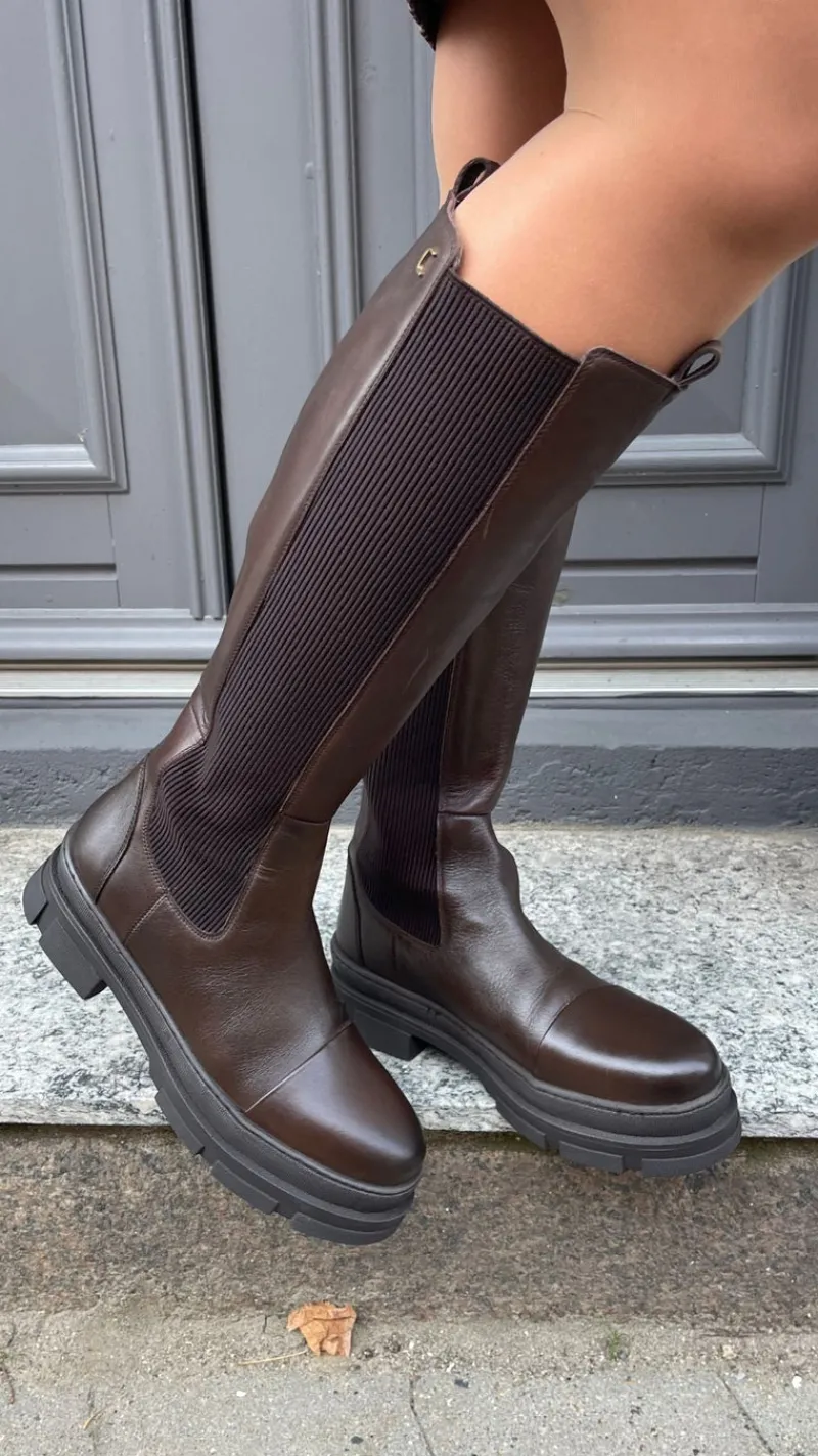 Hot Støvle - Follow Me And More - Dk Brown Støvler