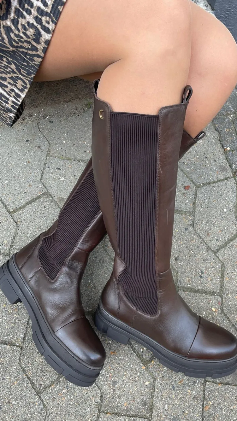 Hot Støvle - Follow Me And More - Dk Brown Støvler