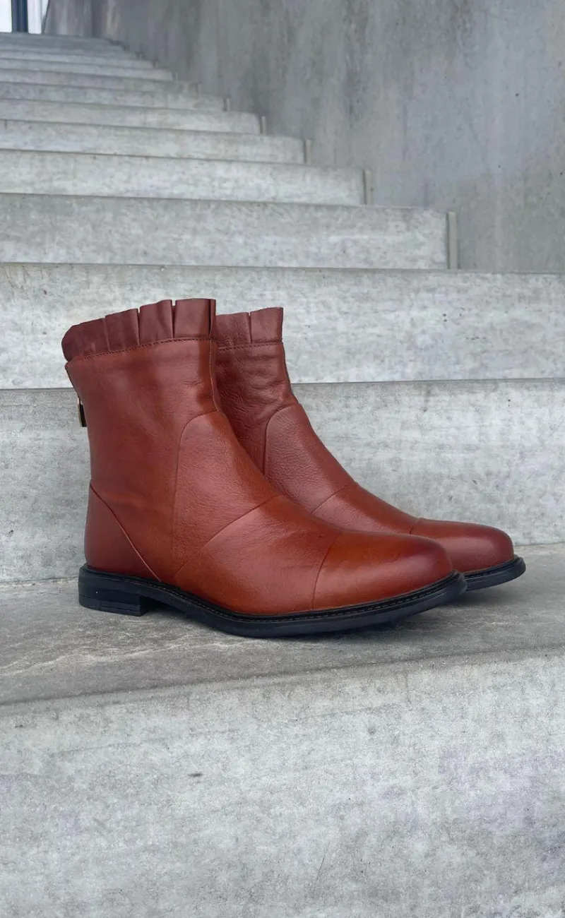 Sale Støvle - Margaret - Cognac Støvler