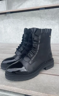 Online Støvle - Pretty - Black Patent Støvler