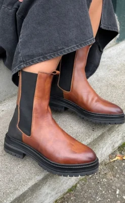 New Støvler - It's A Kind Of Magic - Cognac/Black/Brown Støvler