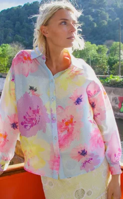 Hot Bluse - Gina - Pale Peony Bluser
