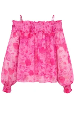 Outlet Bluse - Sierra - Pink Rosegarden Bluser