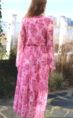 Best Kjole - Debbie - Pink Roses Kjoler