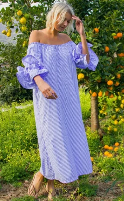 Kjole - Ita - Blue Stripe Kjoler