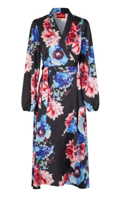 Hot Kjole - Lara - Black Blossom Kjoler