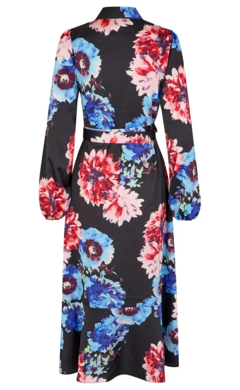 Hot Kjole - Lara - Black Blossom Kjoler