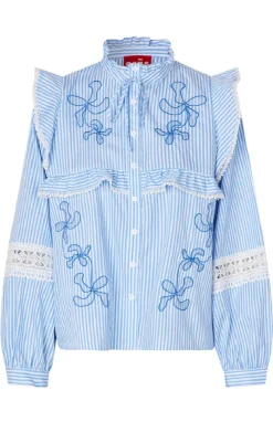 Discount Skjorte - Cody - White Blue Stripe Skjorter