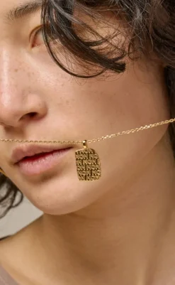 Outlet Halskæde - Mom Statement - Gold Colour Smykker