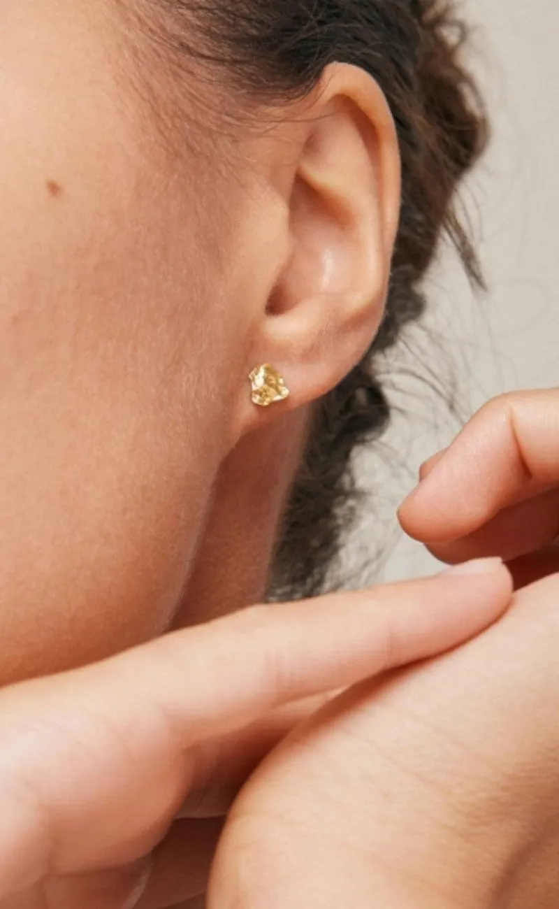 Best Ørering - Studs Rio - Gold Colour Smykker