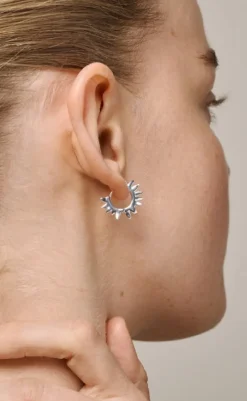 Best Øreringe - Sunshine Leaves - Silver Colour Smykker