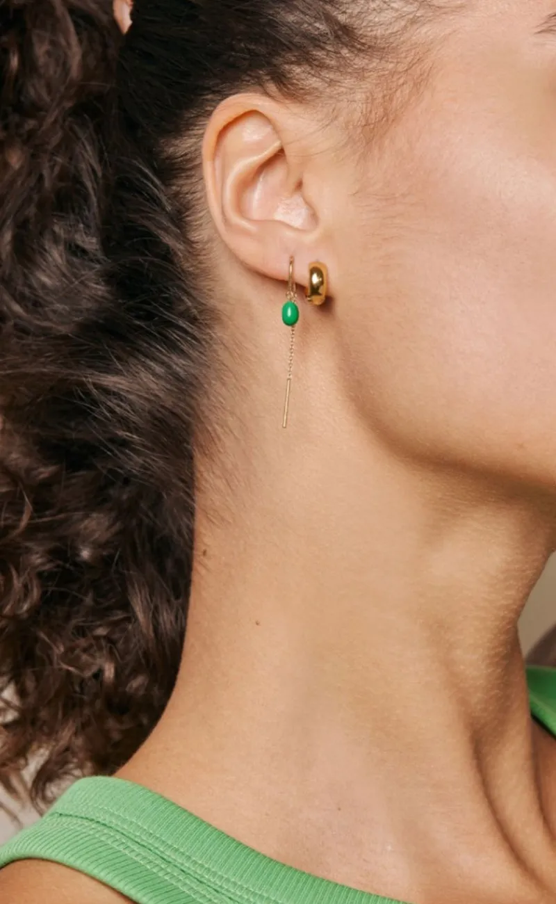 Online Øreringe - Eleanor - Grass Green Smykker