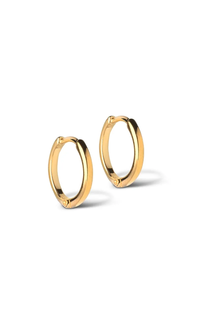 Best Øreringe - Classic Hoops - Gold Colour Smykker