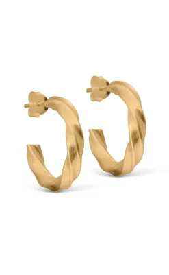 New Øreringe - Vina Hoops - Gold Colour Smykker