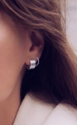 Hot Øreringe - Classic Hoops - Silver Colour Smykker