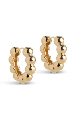Online Øreringe - Ball Chunky - Guld Smykker
