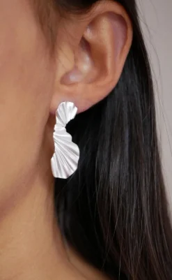 Outlet Øreringe - Big Wave - Silver Colour Smykker