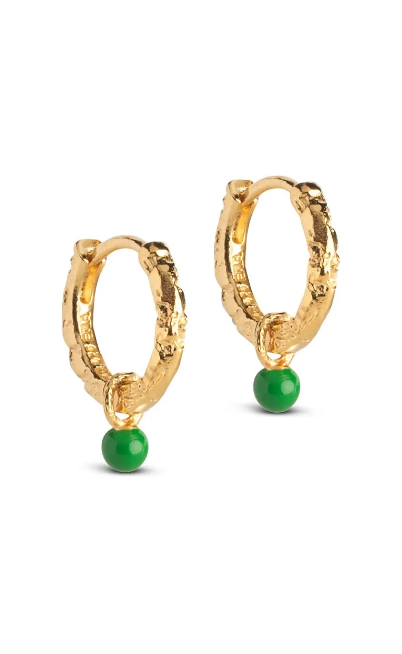 New Øreringe - Belle - Grass Green Smykker