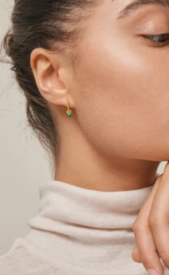 New Øreringe - Belle - Grass Green Smykker