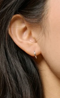 New Øreringe - Small Classic Hoops - Silver Colour Smykker