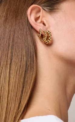 Sale Øreringe - Ball Small - Gold Colour Smykker