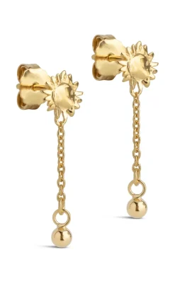 Online Øreringe - Sunshine Drop - Gold Colour Smykker