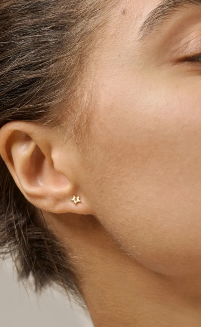Øreringe - Star Energy - Gold Colour Smykker