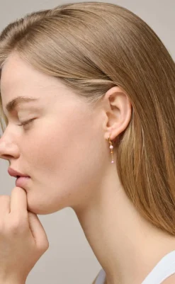 Best Øreringe - Lola Bold Hoops - Blush Smykker