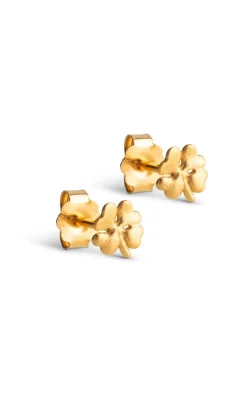 Best Øreringe - Organic Clover Mini - Gold Colour Smykker