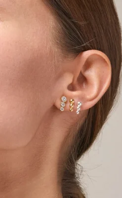 Sale Ørestikkere - Trinity - Gold Colour Smykker