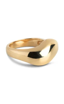 Discount Ring - Agnete Large - Gold Colour Smykker
