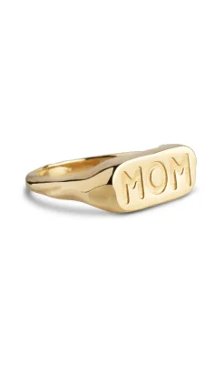 Best Ring - Mom Statement - Gold Colour Smykker