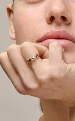 Clearance Ring - Sunshine Wreath - Gold Golour Smykker