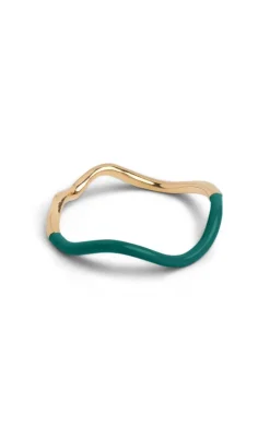 Hot Ring - Sway - Petrol Green Smykker