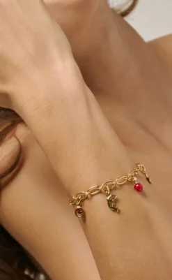 Online Vedhæng - Funky Smiley - Red Smykker