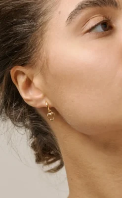 Outlet Vedhæng - Organic Heart - Gold Colour Smykker