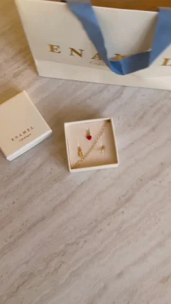 Online Vedhæng - Magic Key - Gold Colour Smykker