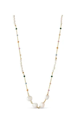 Discount Enamel Halskæde - Lola Perla - Dreamy/Pearl Smykker