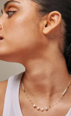 Discount Enamel Halskæde - Lola Perla - Dreamy/Pearl Smykker