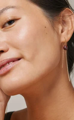 Best Enamel Ørering - Aga - Brown Smykker