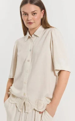 Discount Bluse - Linus - Moonbeam Melange Bluser