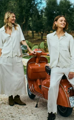 Discount Bluse - Linus - Moonbeam Melange Bluser