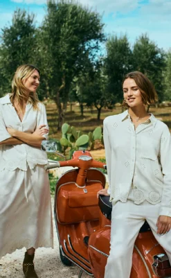 Discount Bluse - Linus - Moonbeam Melange Bluser