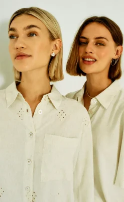 Discount Bluse - Linus - Moonbeam Melange Bluser