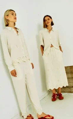 Discount Bluse - Linus - Moonbeam Melange Bluser